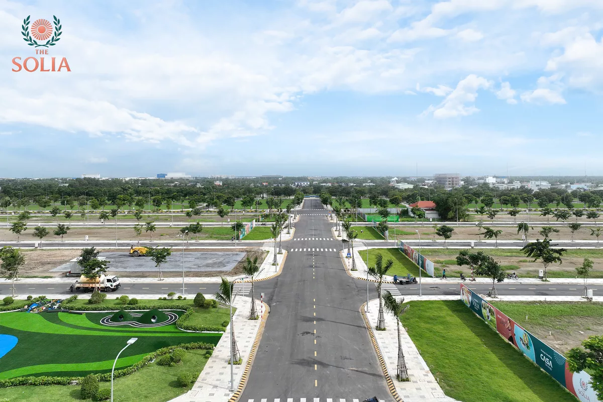 hình ảnh thực tế khu đô thị The Solia