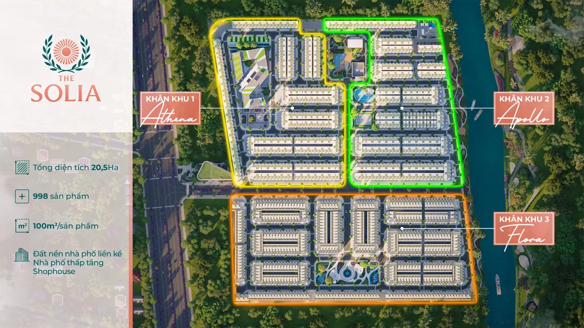 THIẾT KẾ 3 PHÂN KHU KIẾN TRÚC THE SOLIA