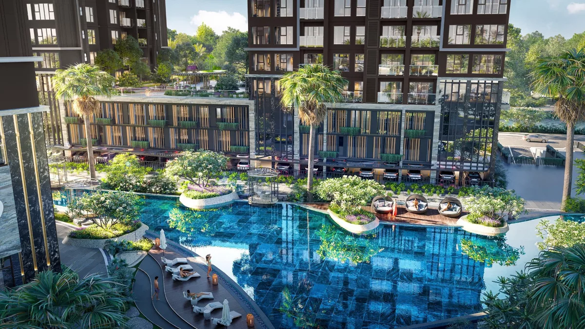 Tiện ích hồ bơi tại the prive